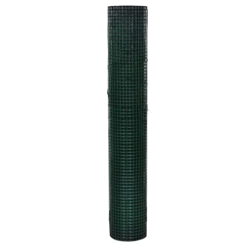 Chicken Wire Fence Galvanised with PVC Coating 10x1 m Green