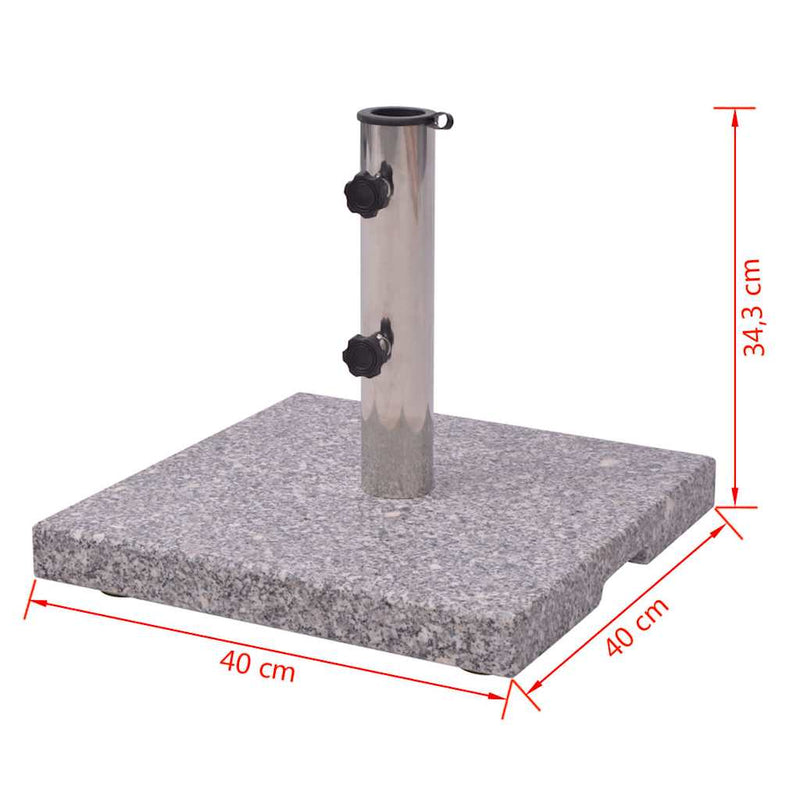 vidaXL Granite Parasol Base Umbrella Holder 20kg