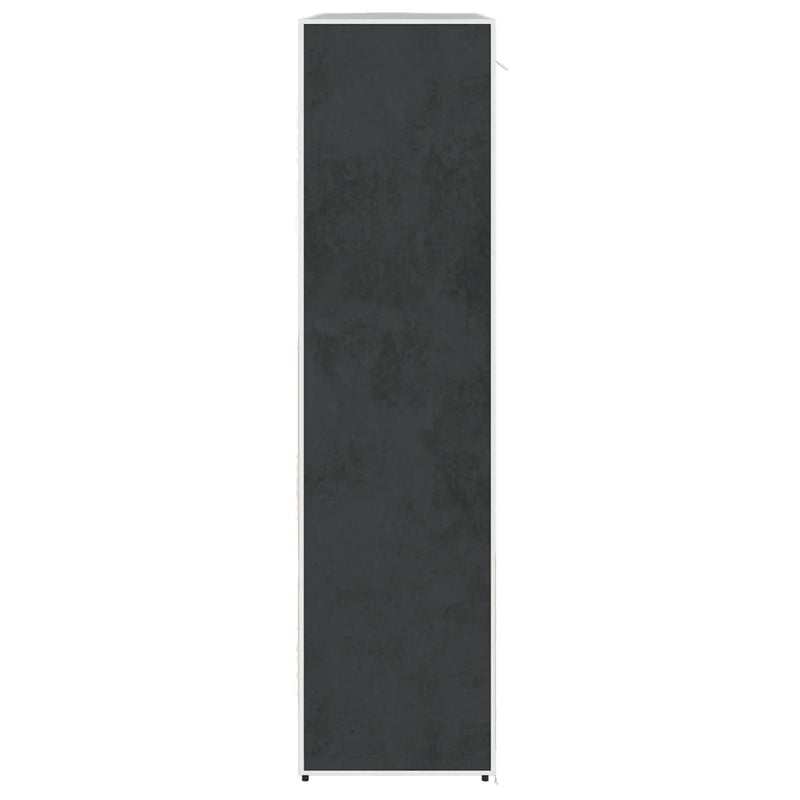 Fabric Wardrobe with Compartments and Rods 45x150x176 cm Black