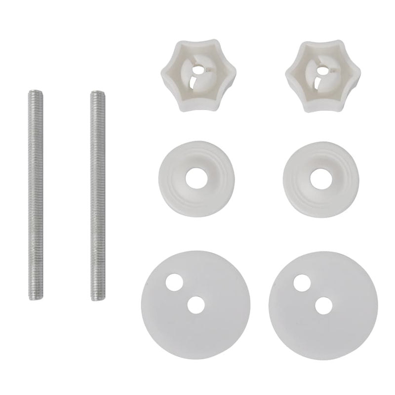 vidaXL Toilet Seats with Soft Close Lids MDF White