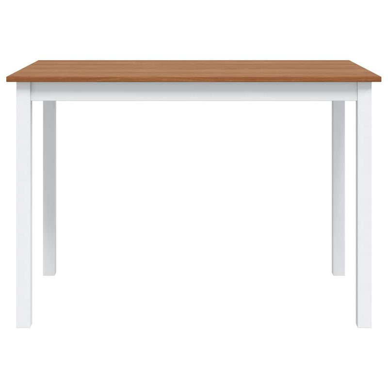 vidaXL 5 Piece Dining Set Brown and White