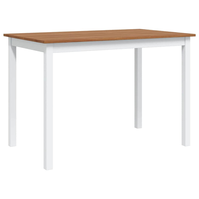 vidaXL 5 Piece Dining Set Brown and White