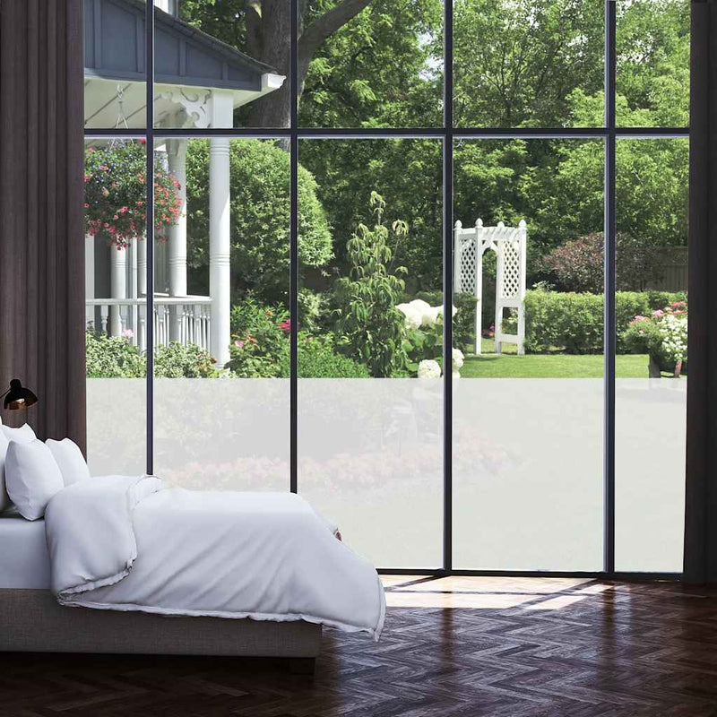 vidaXL Window Film Frosted Grey 0,9x5 m PVC