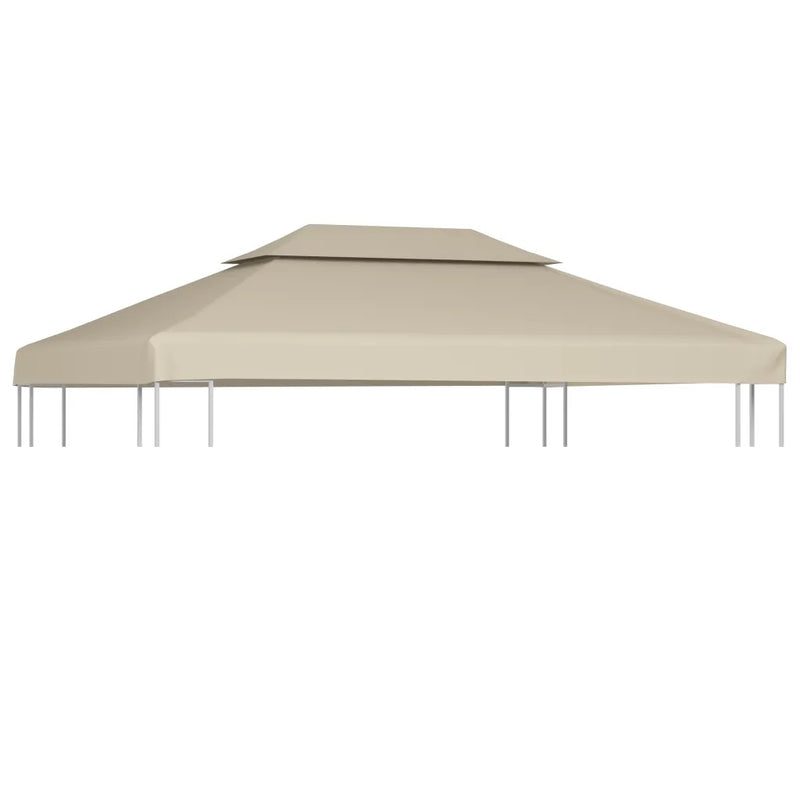 Water-proof Gazebo Cover Canopy Replacement 310 g / m�� Beige 3 x 4 m