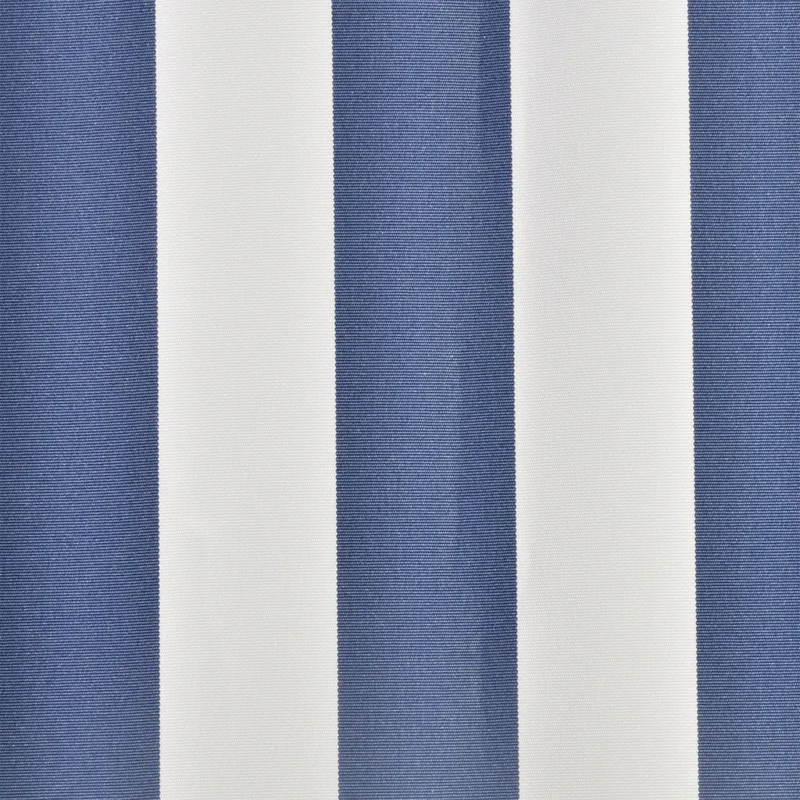 Awning Top Sunshade Canvas Blue & White 4 x 3 m (Frame Not Included)