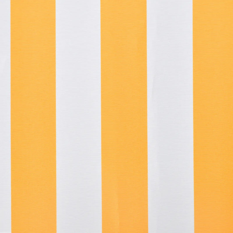 Awning Top Sunshade Canvas Sunflower Yellow & White 3 x 2.5 m
