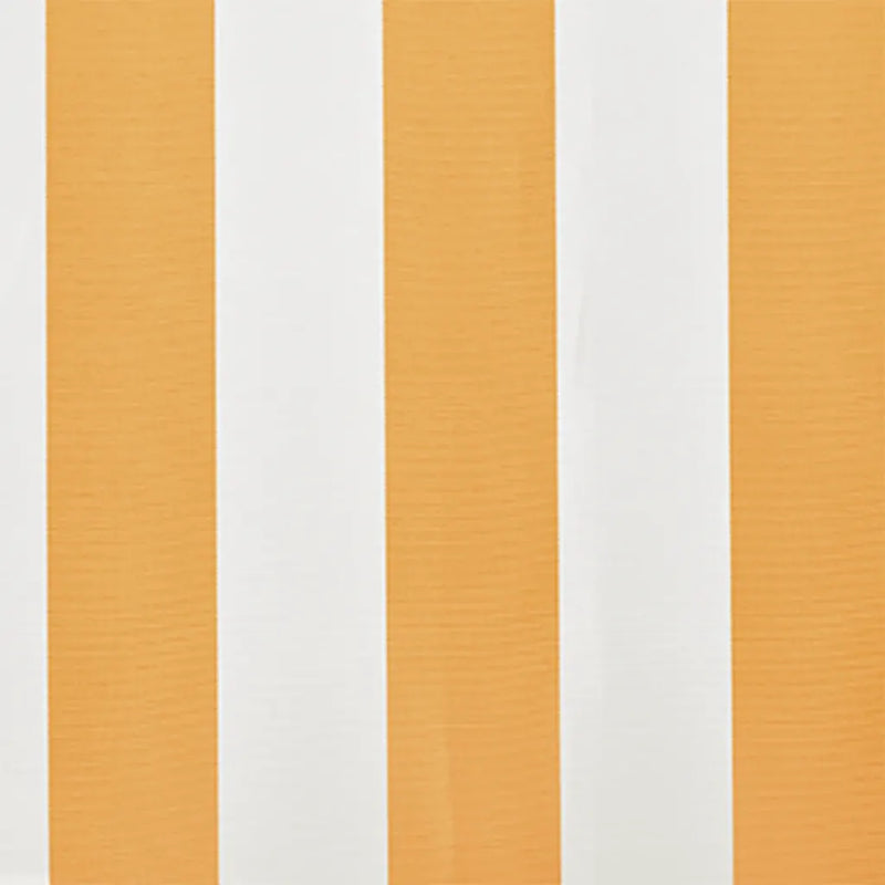 Awning Top Sunshade Canvas Sunflower Yellow & White 4 x 3 m (Frame Not Included)