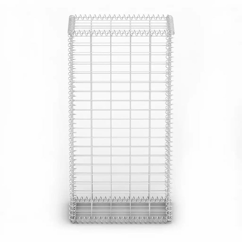 Gabion Basket with Lids Galvanised Wire 100 x 50 x 30 cm