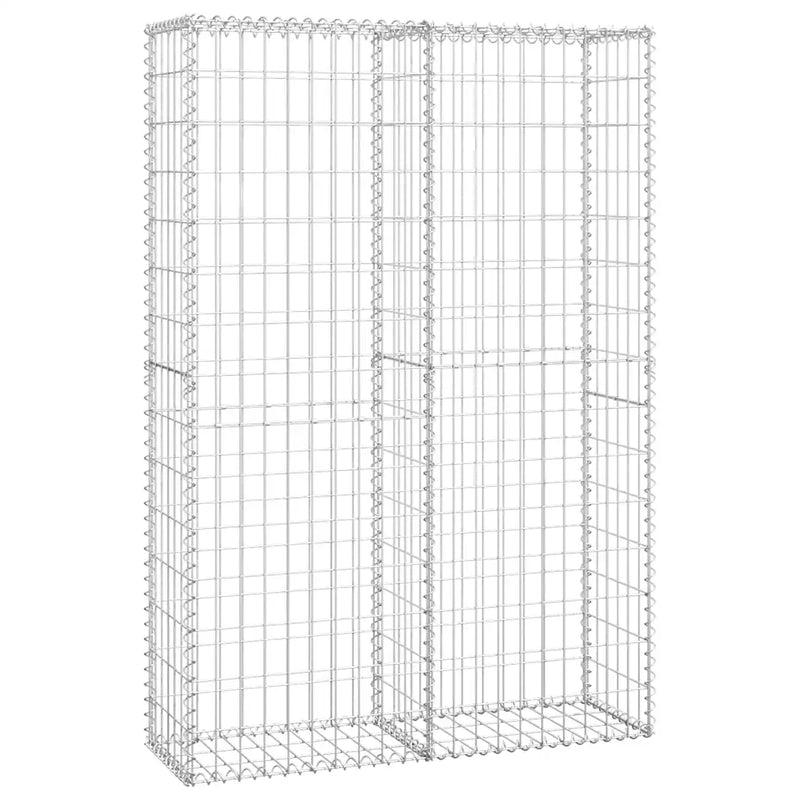 Gabion Basket with Lids Galvanised Wire 150x100x30 cm