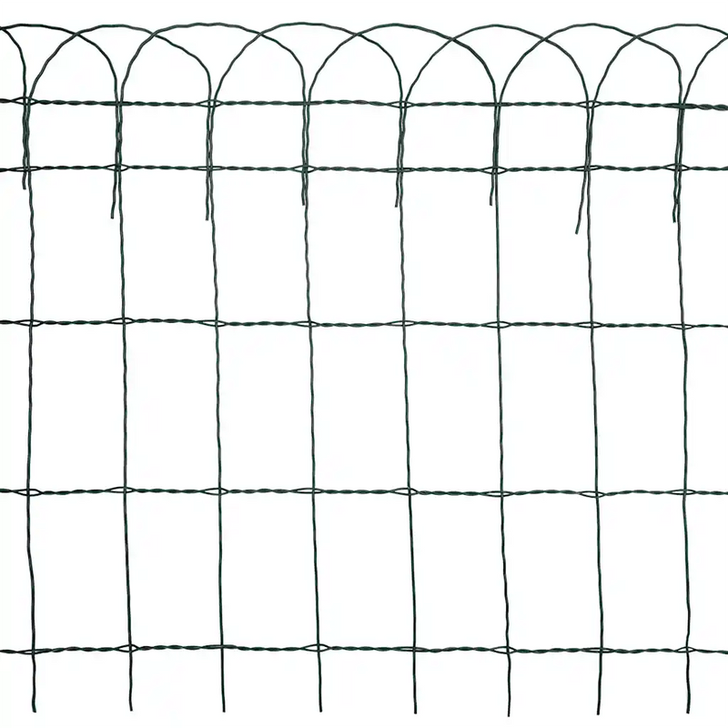 Garden Border Fence Powder-coated Iron 10x0.65 m