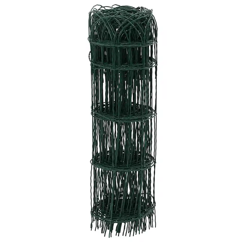 Garden Border Fence Powder-coated Iron 25x0.65 m