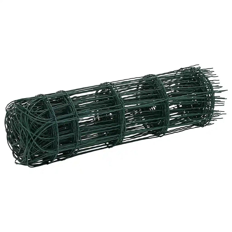 Garden Border Fence Powder-coated Iron 25x0.65 m