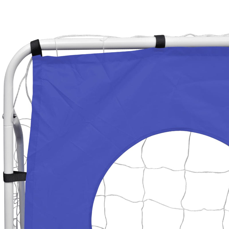 vidaXL Soccer Goal with Aiming Wall Steel 240 x 92 x 150 cm High-quality