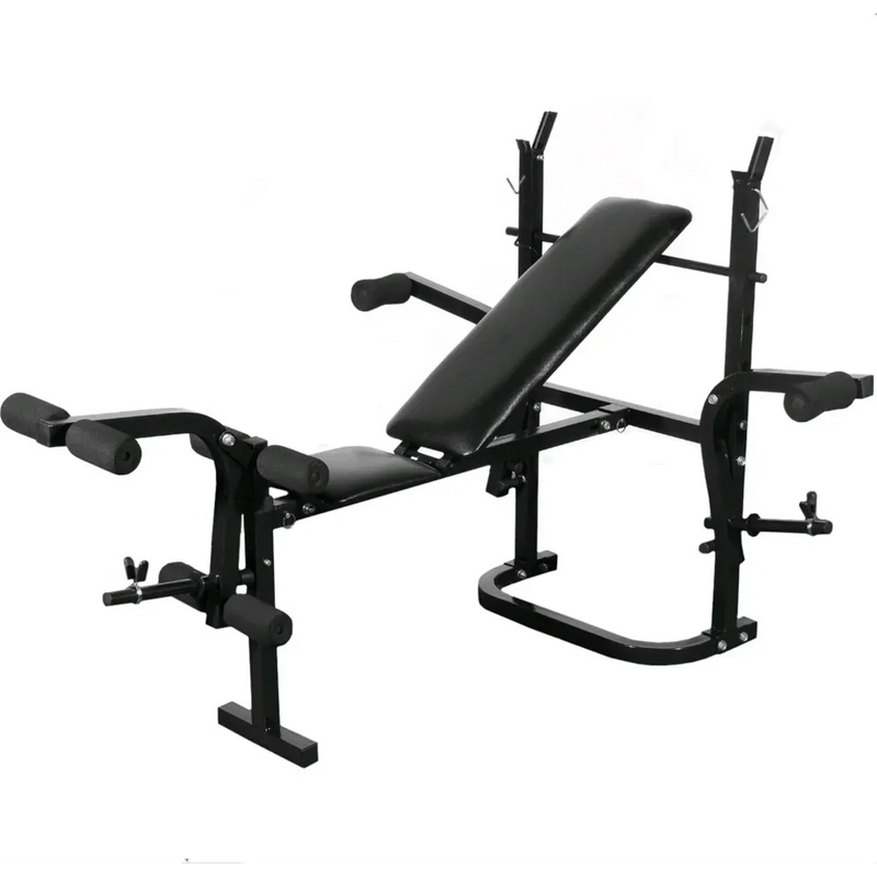 Folding Weight Bench Dumbbell Barbell Set Home Gym