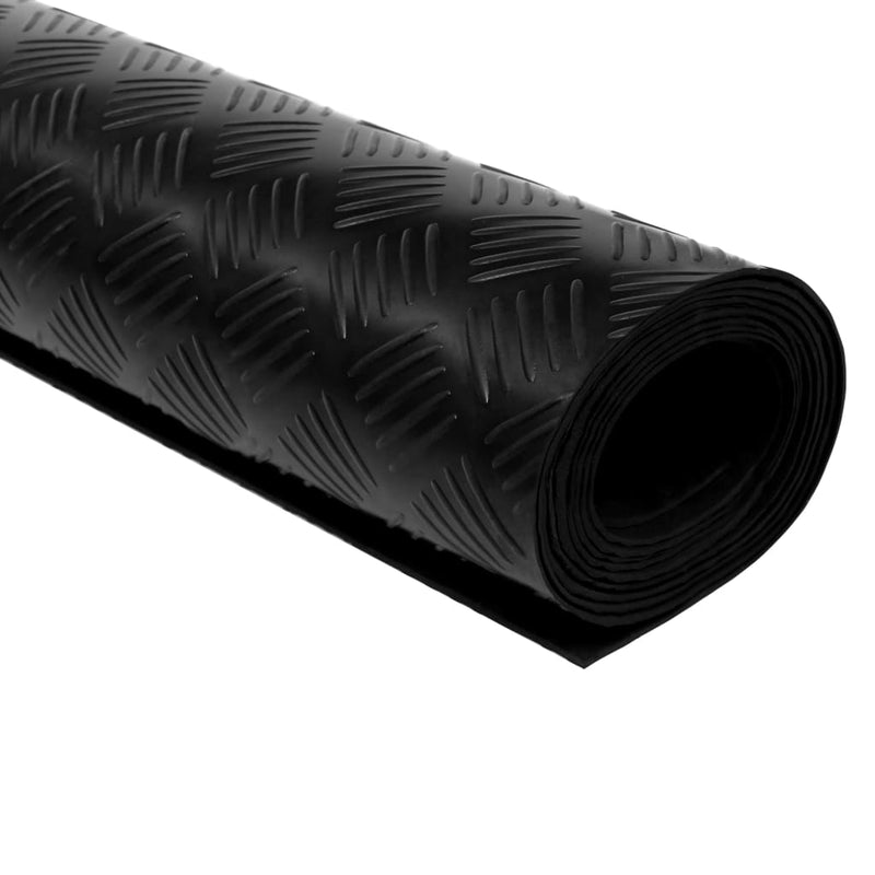 vidaXL Rubber Floor Mat Anti-Slip 5 x 1 m Checker Plate