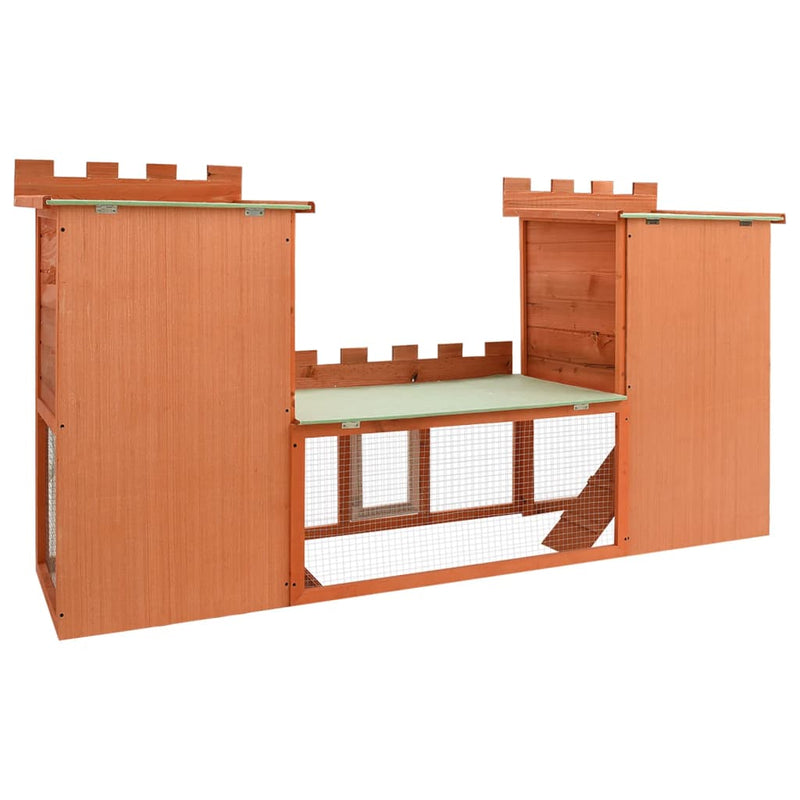 Outdoor Large Rabbit Hutch House Pet Cage Double House