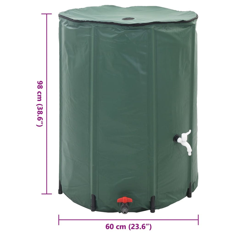 vidaXL Collapsible Rain Water Tank 250 L