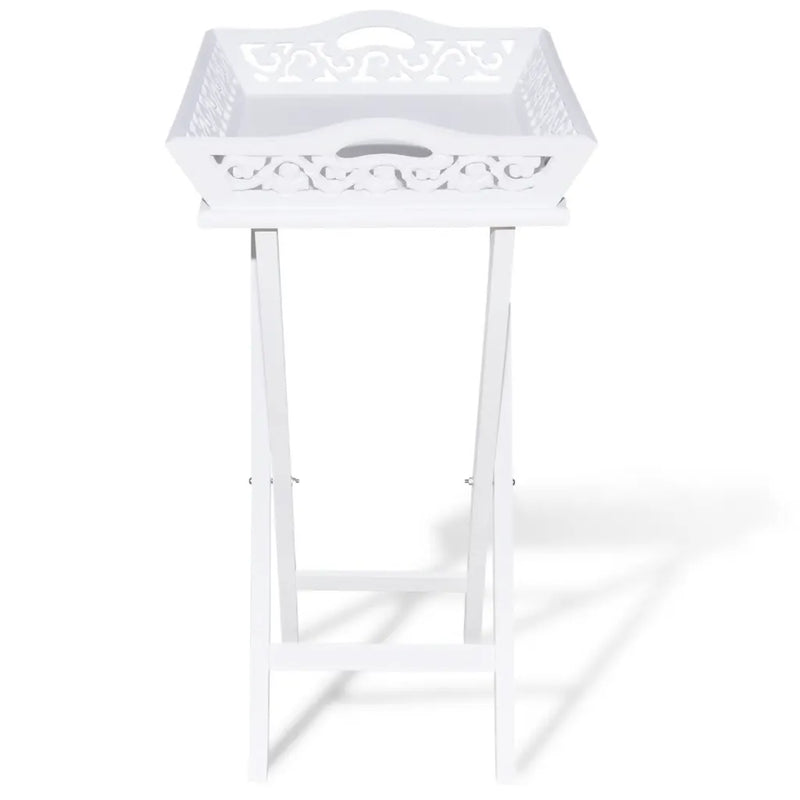 Side Table with Tray White