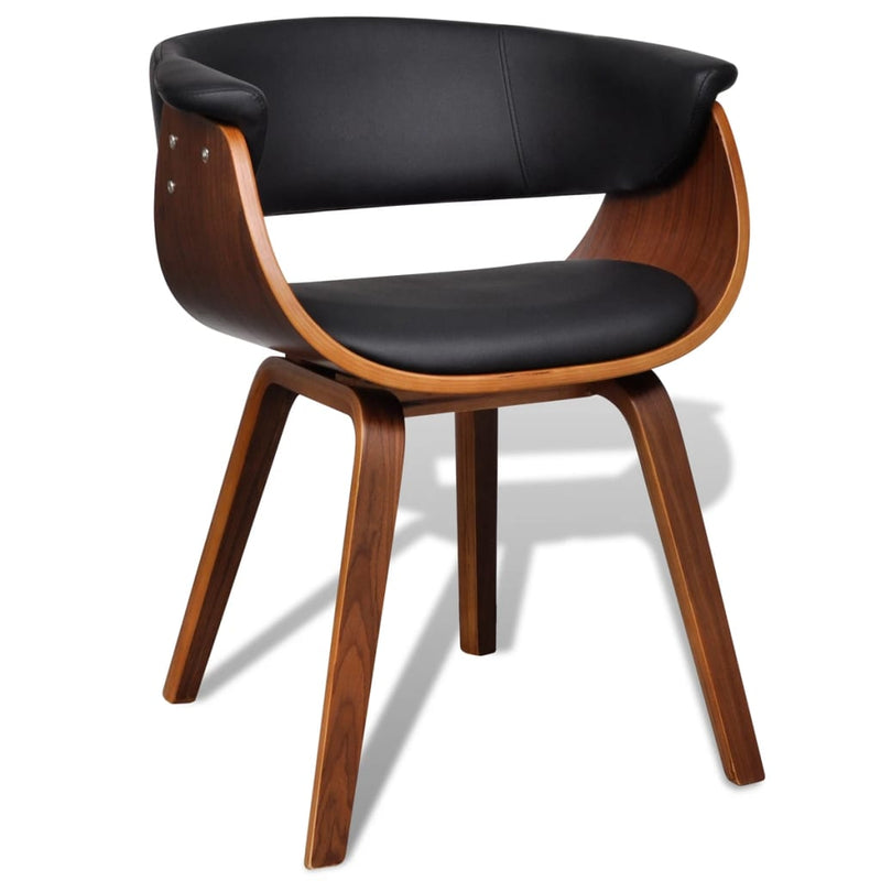 vidaXL Dining Chairs 4 pcs Bent Wood and Faux Leather