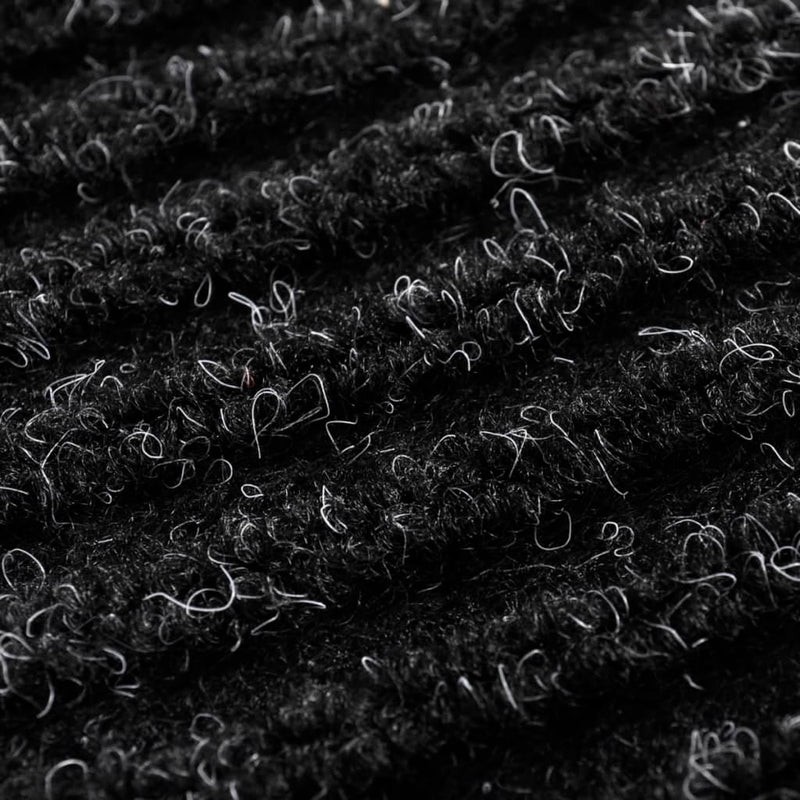 vidaXL Door Mat Black 90 x 60 cm PVC