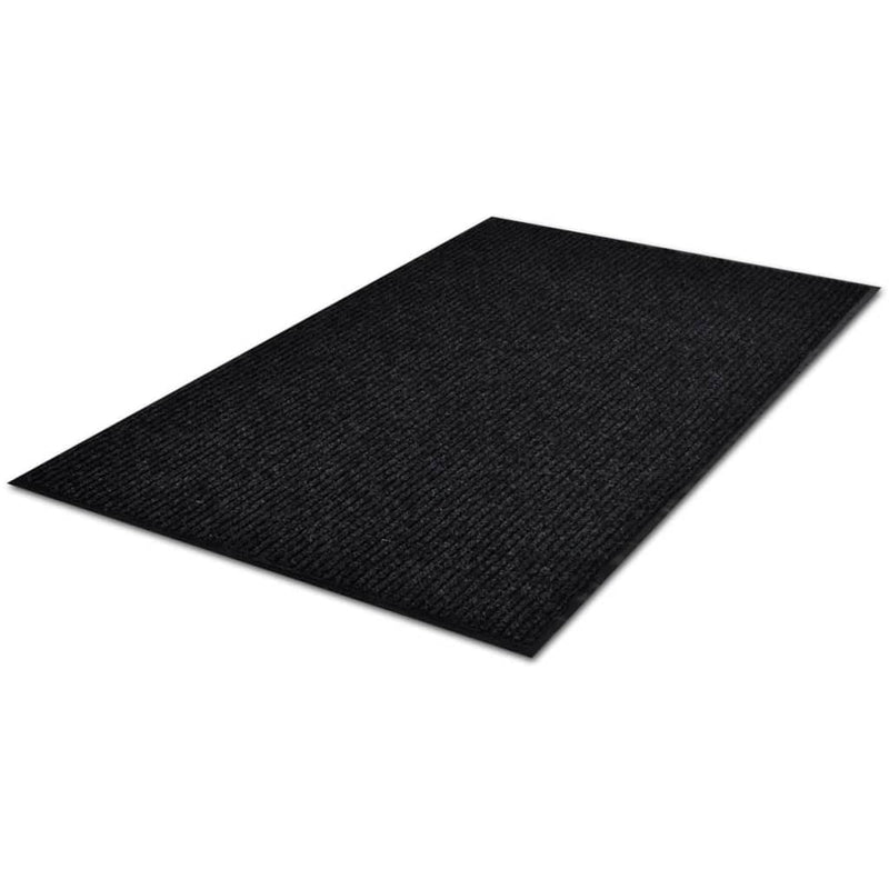 vidaXL Door Mat Black 90 x 120 cm PVC