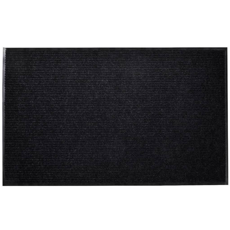 vidaXL Door Mat Black 120 x 180 cm PVC
