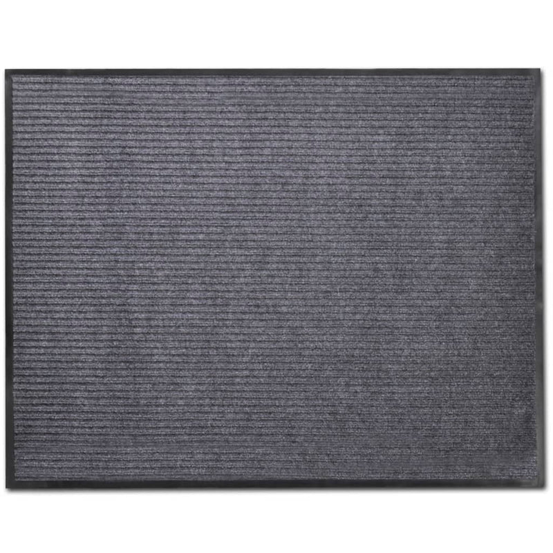 vidaXL Door Mat Grey 90 x 150 cm PVC
