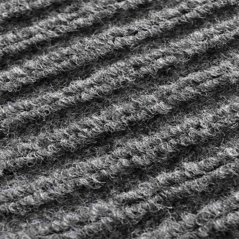 vidaXL Door Mat Grey 90 x 150 cm PVC