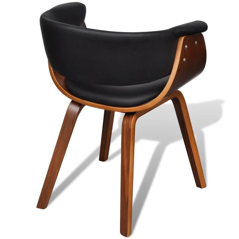 Dining Chairs 6 pcs Bent Wood and Faux Leather