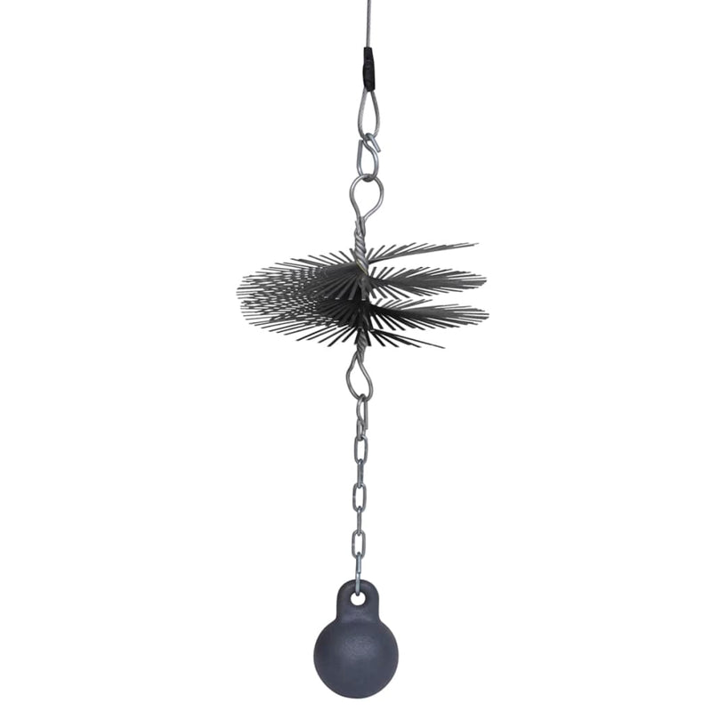 vidaXL Round Chimney Cleaning Brush Dia. 20 cm