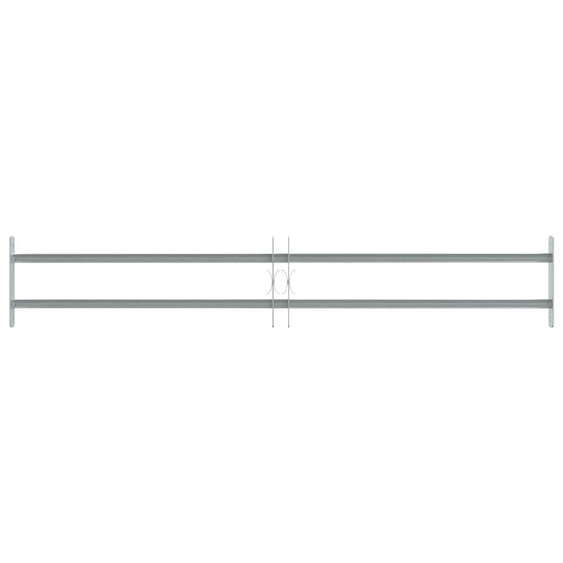 Adjustable Security Grille for Windows with 2 Crossbars 1000-1500 mm
