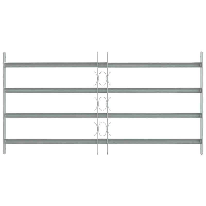Adjustable Security Grille for Windows with 4 Crossbars 700-1050 mm