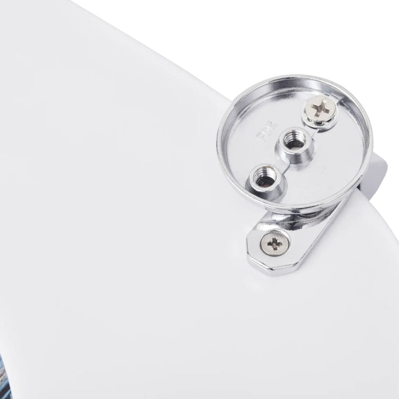 vidaXL Toilet Seats with Hard Close Lids MDF Old Wood
