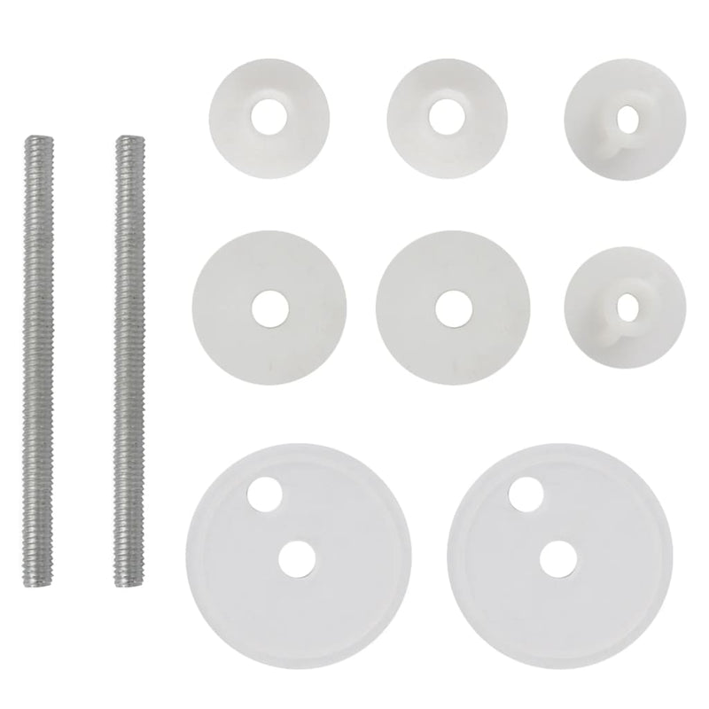 vidaXL Toilet Seats with Hard Close Lids MDF Old Wood