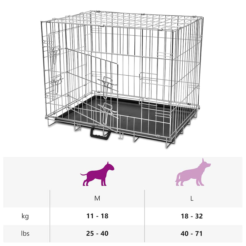 Foldable Metal Dog Bench M