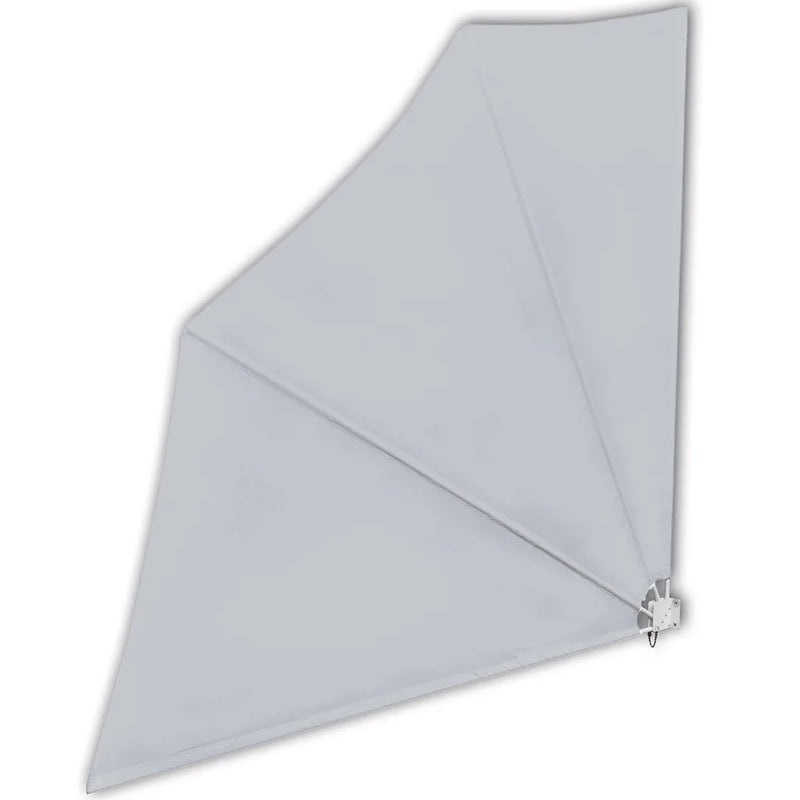 Collapsible Balcony Side Awning Grey 140x140 cm