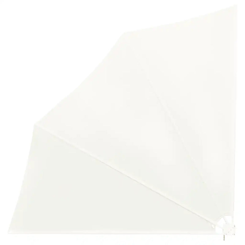 Collapsible Balcony Side Awning Cream 140x140 cm