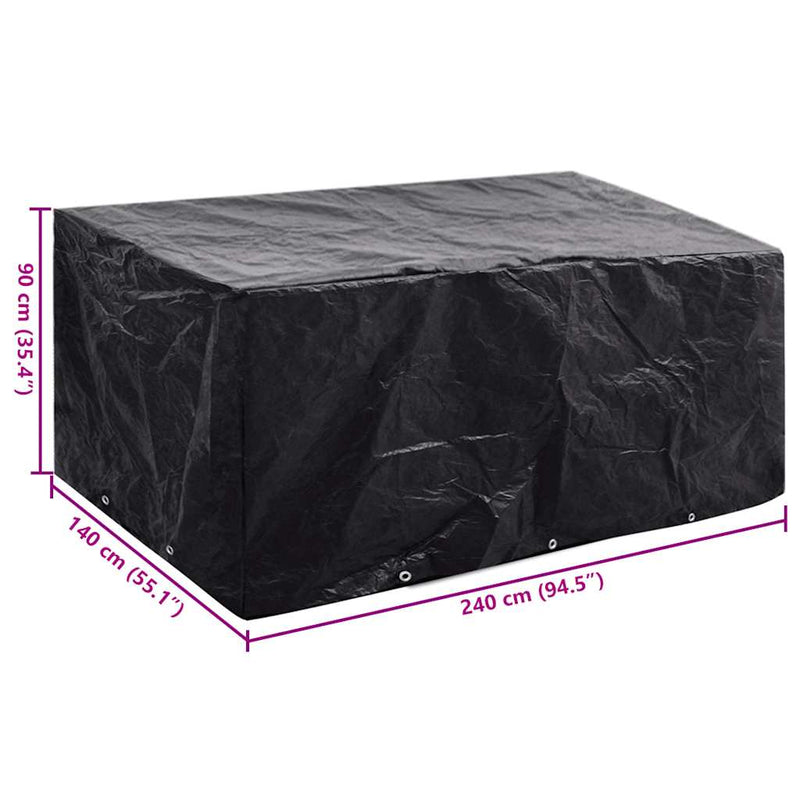 vidaXL Garden Furniture Cover 8 Eyelets 240x140x90 cm