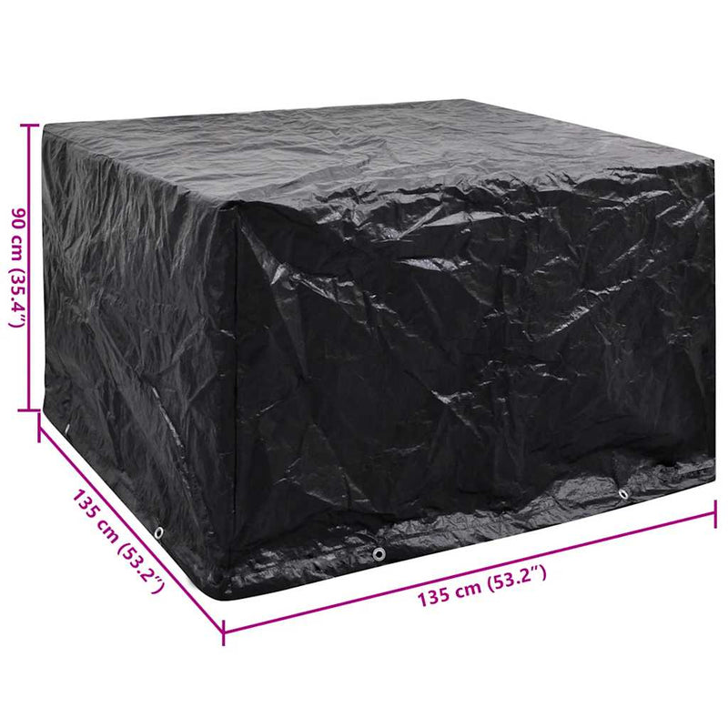 vidaXL Garden Furniture Cover 8 Eyelets 135x135x90 cm
