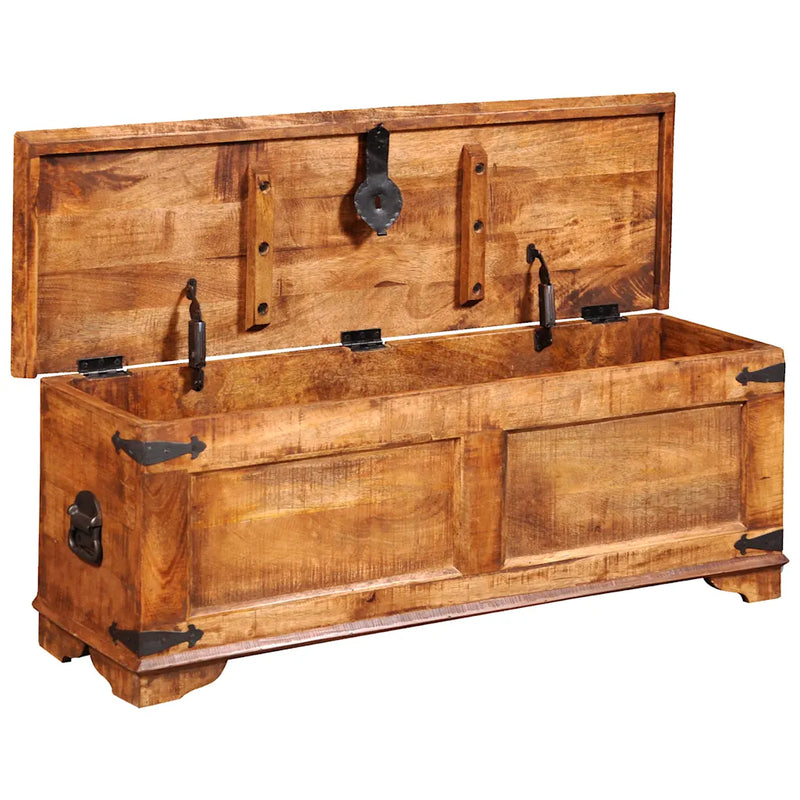 Storage Chest Rough Mango Wood