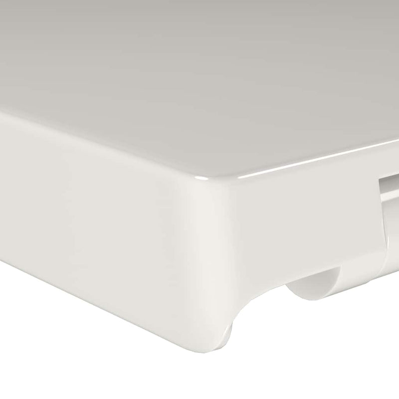 vidaXL Soft-close Toilet Seat with Quick-release Design White Square