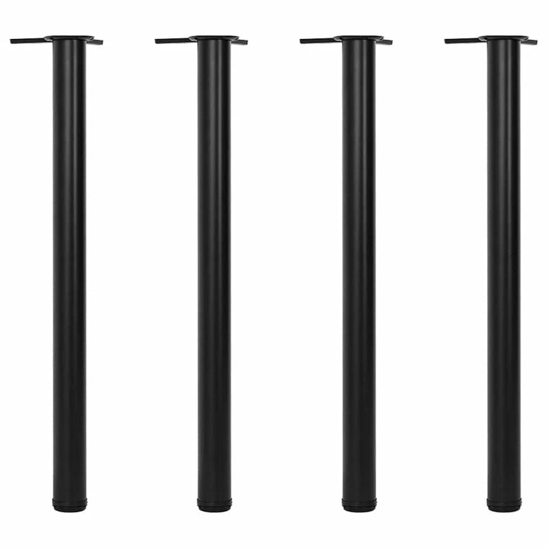 vidaXL 4 Height Adjustable Table Legs Black 870 mm