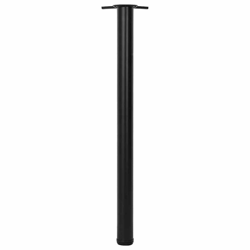 vidaXL 4 Height Adjustable Table Legs Black 870 mm