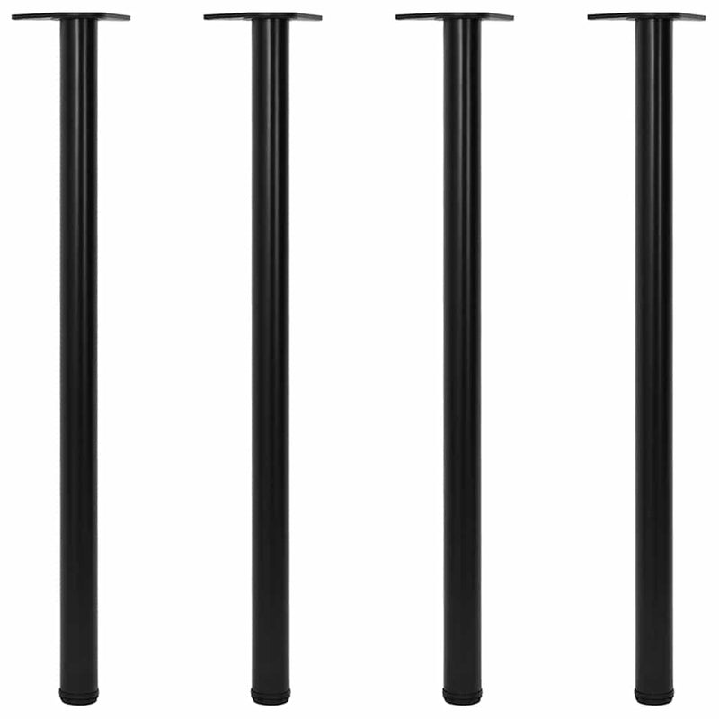 vidaXL Adjustable Table Legs 4 pcs Black 1100 mm