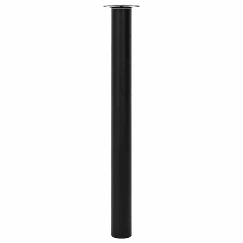 vidaXL Telescopic Table Legs 2 pcs Black 710 mm-1100 mm