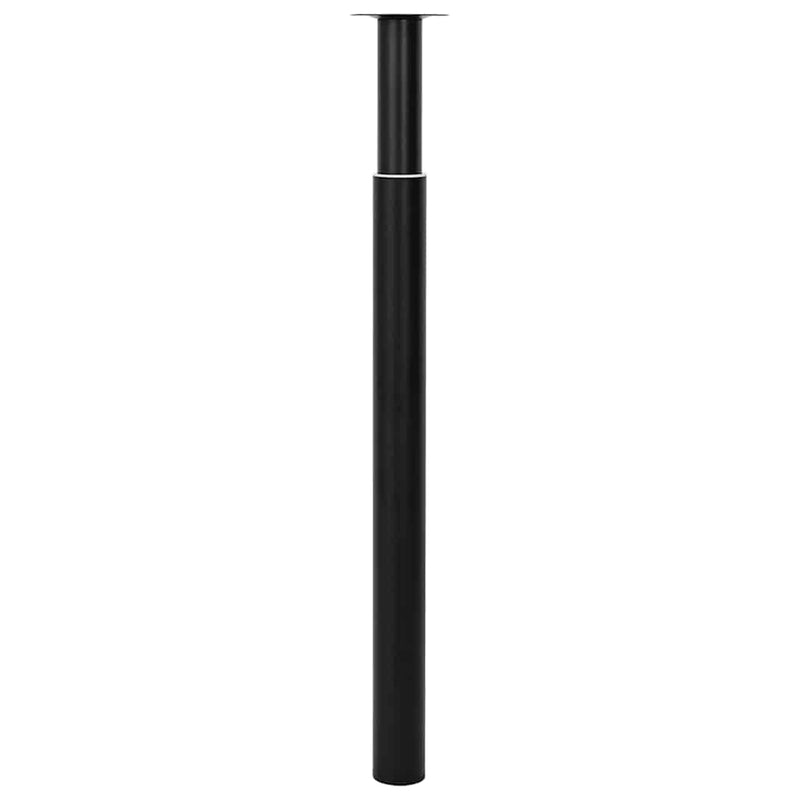vidaXL Telescopic Table Legs 2 pcs Black 710 mm-1100 mm