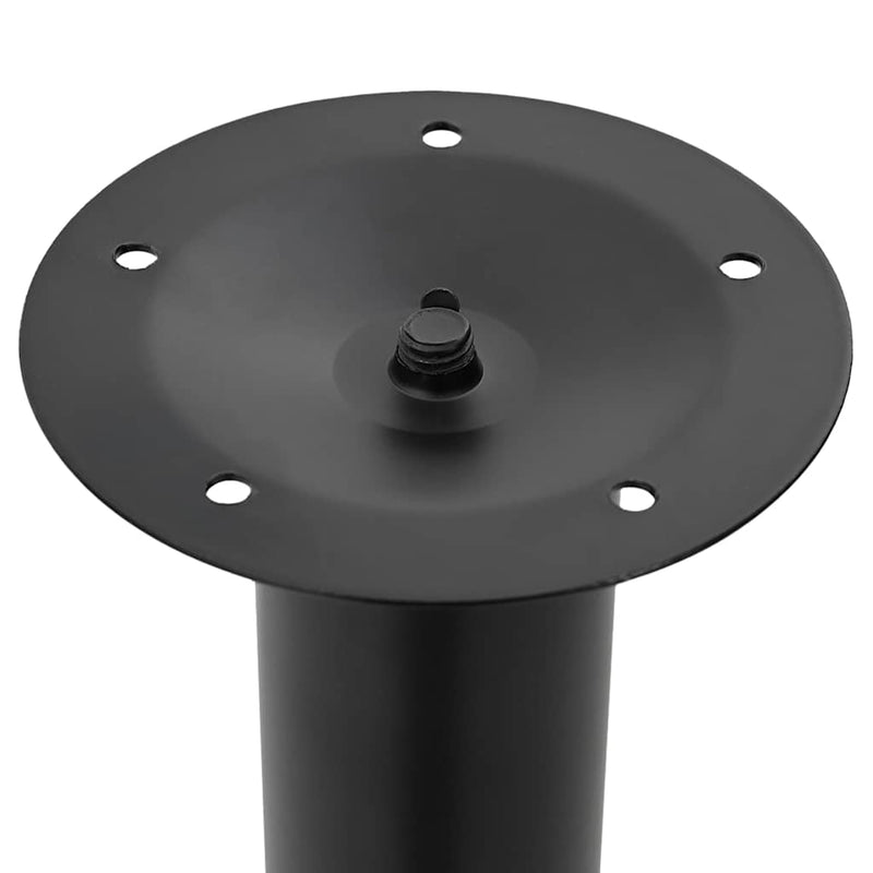 vidaXL Telescopic Table Legs 2 pcs Black 710 mm-1100 mm