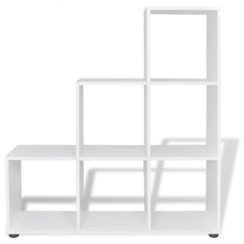 vidaXL Staircase Bookcase/Display Shelf 107 cm White