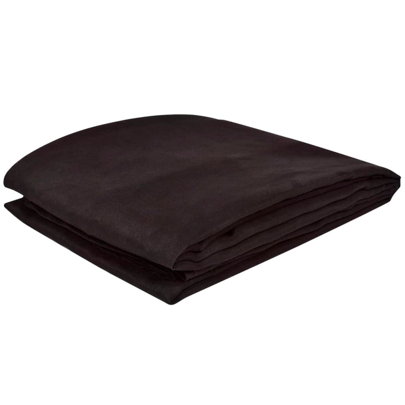 vidaXL Micro-suede Couch Slipcover Brown 210 x 280 cm