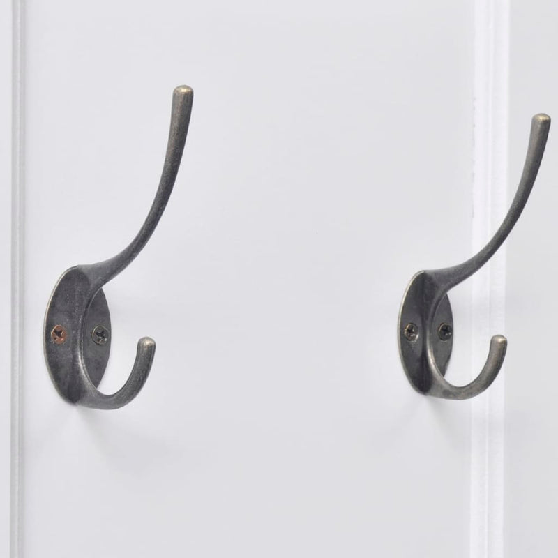 vidaXL Coat Racks 2 pcs White